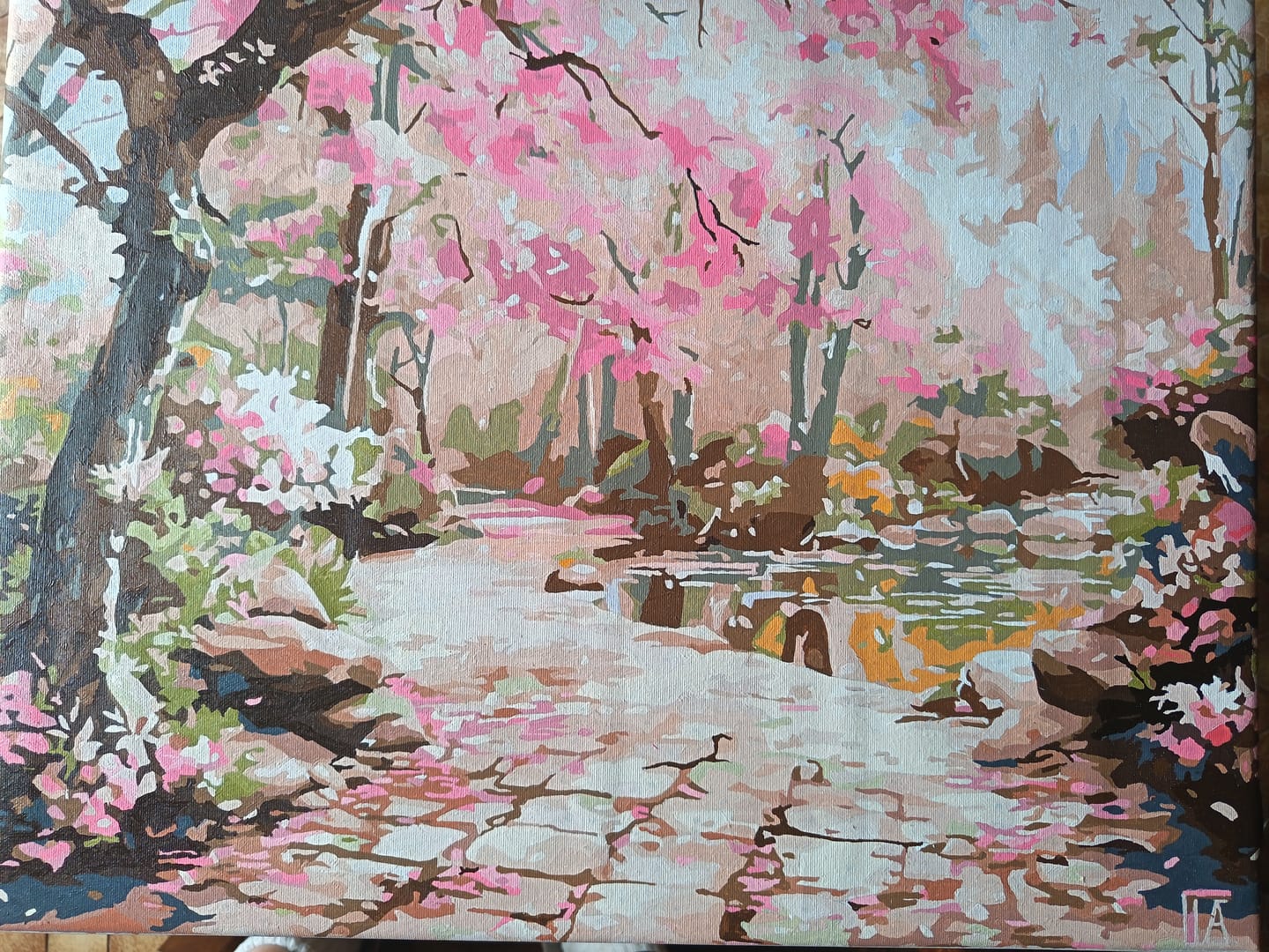 Customer photo review of Serene Sakura Stone Path