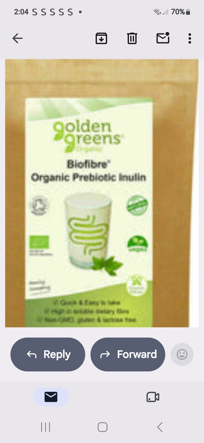 Customer photo review of Greens Organic Inulin Powder - 250g