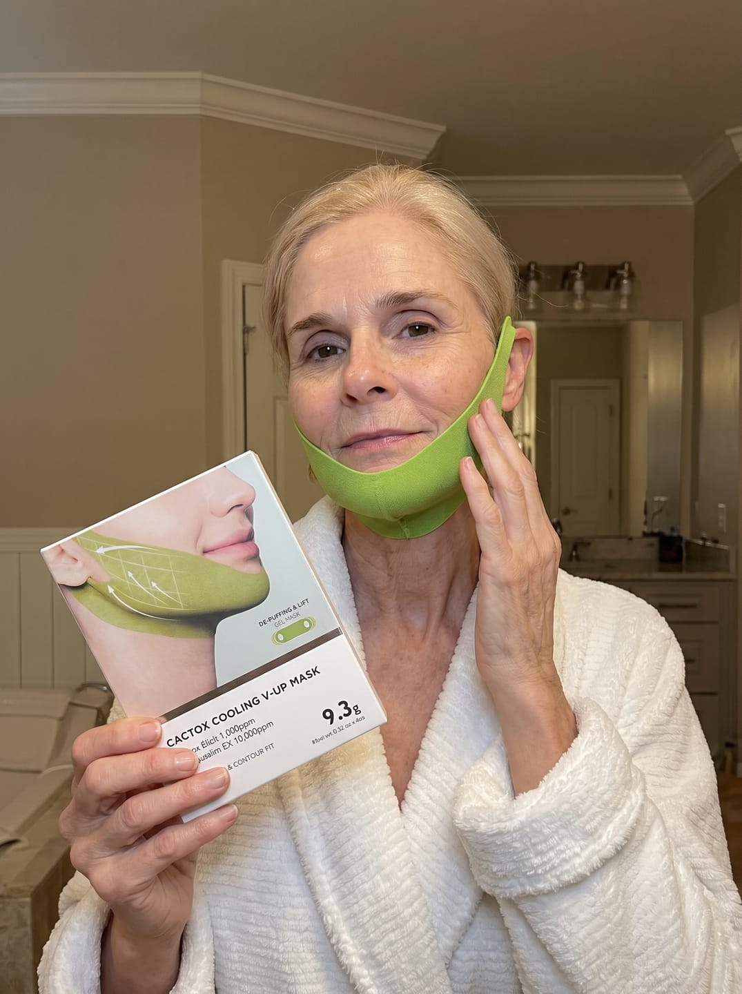 Customer photo review of Cooling Jawline Sculpt V-lifting Band