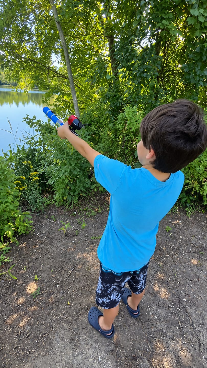 Customer photo review of Catapult fishing rod + reel kit