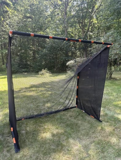 Customer photo review of Morelux® Golf Practice Net 7' x 7', Heavy Duty Steel Frame Golf Hitting net