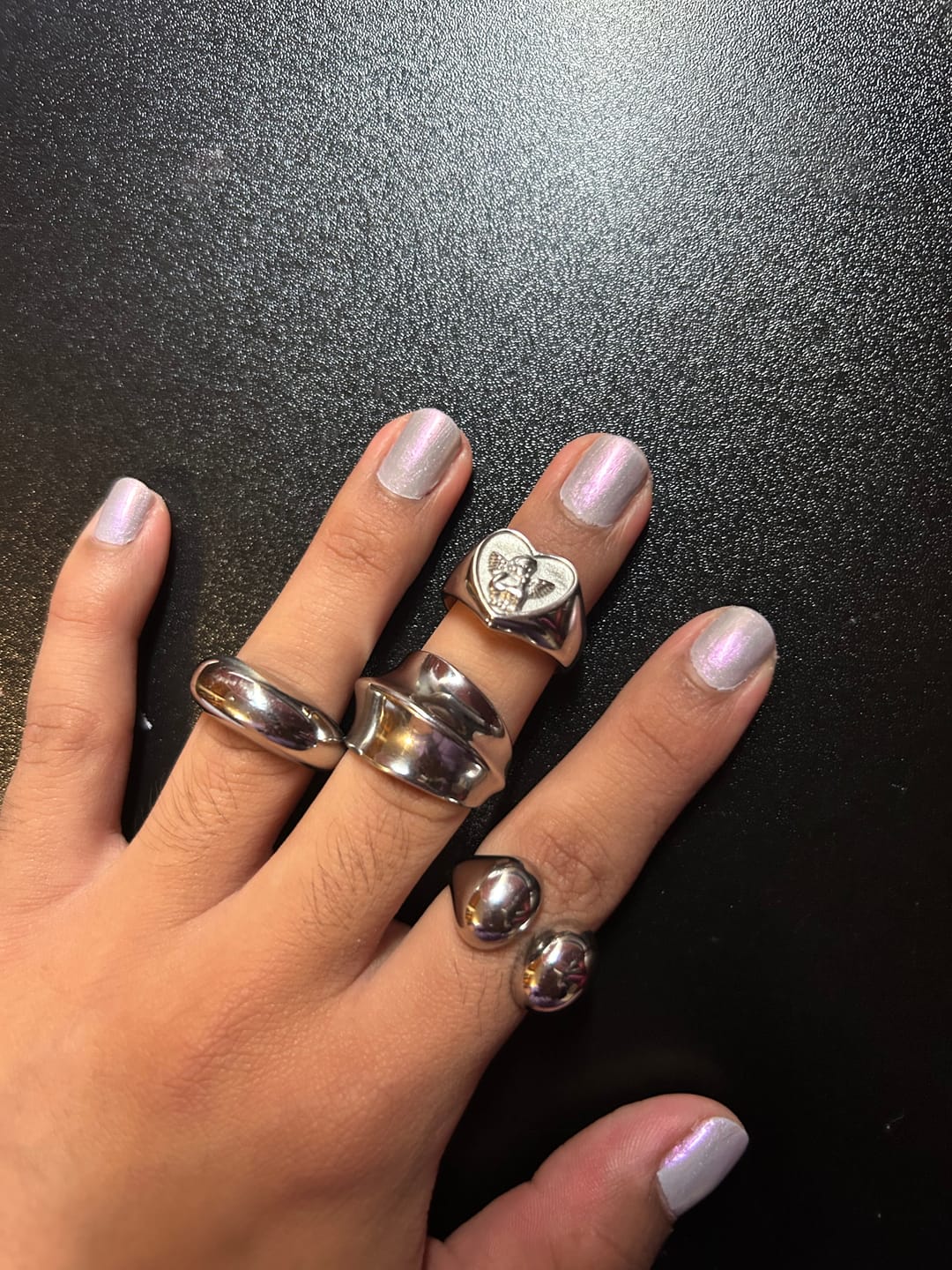 Customer photo review of Anillo Rocio Plata