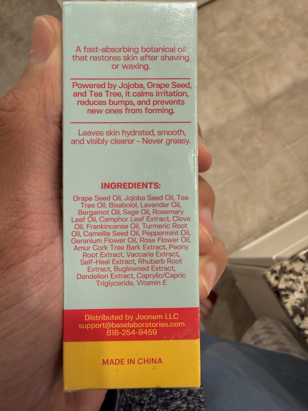 Customer photo review of Ingrown Hair Complete Extraction Kit
