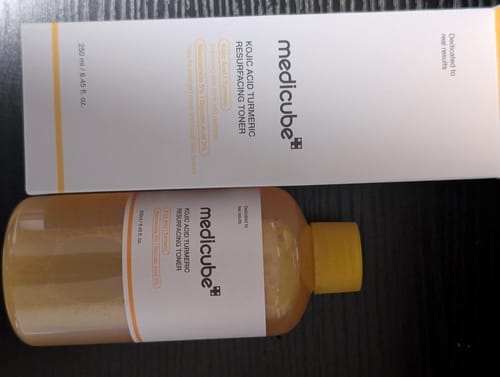 Customer photo review of Kojic Acid Turmeric Toner
