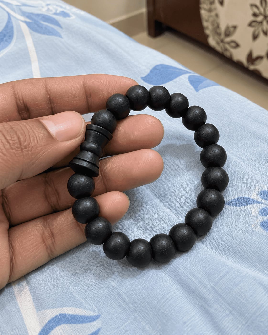 Customer photo review of Karungali Damru Bracelet