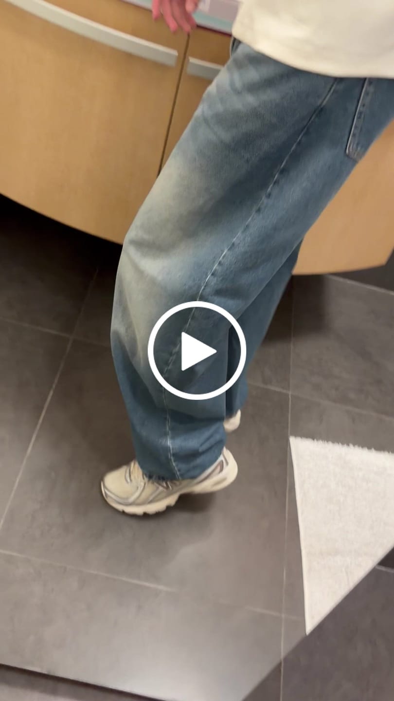 Customer video review of Balloon Denim Pants