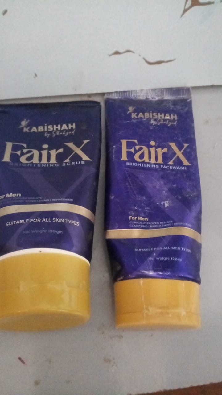 Customer photo review of Men's FairX Brightening Bundle