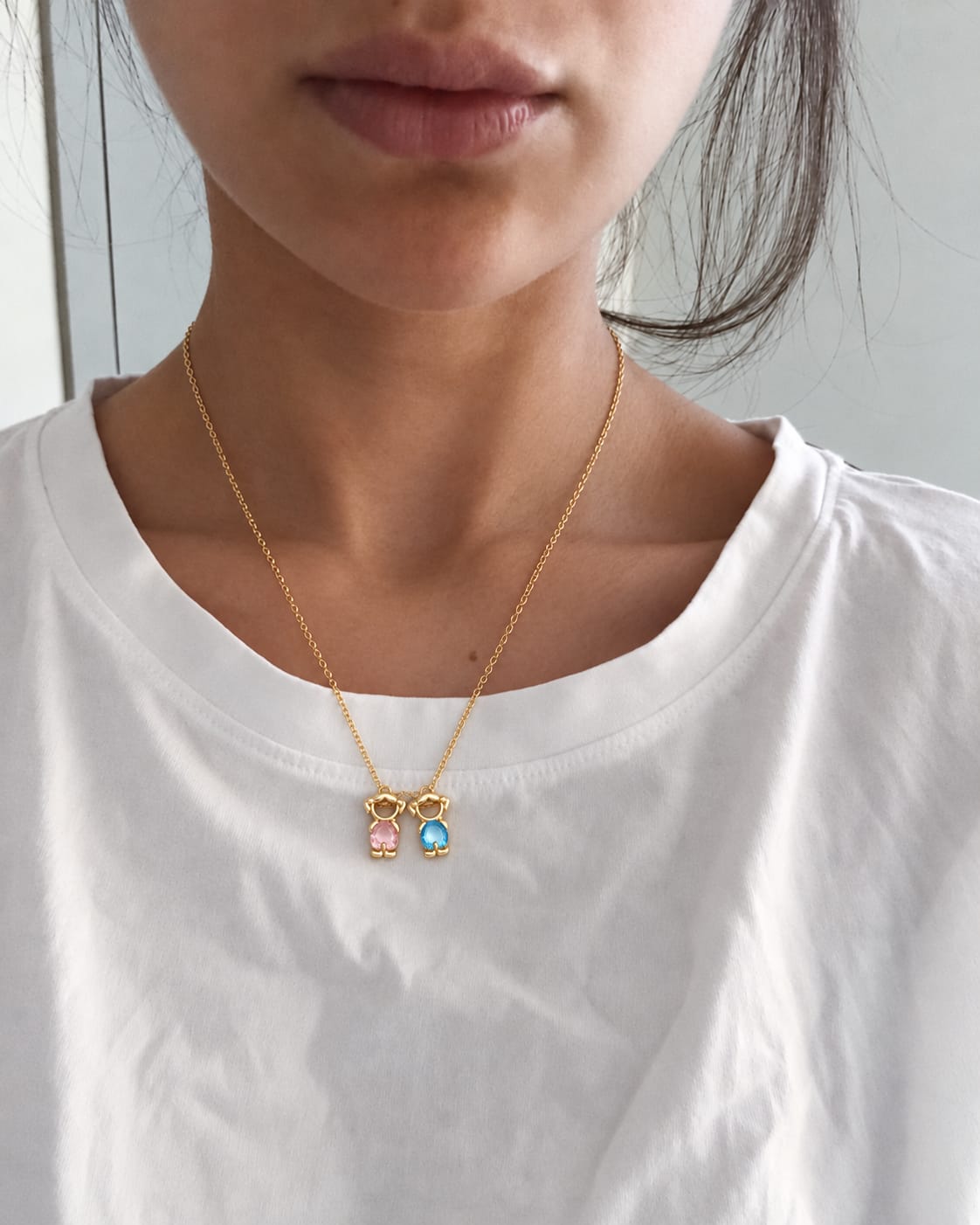 Customer photo review of LoveTwos Necklace