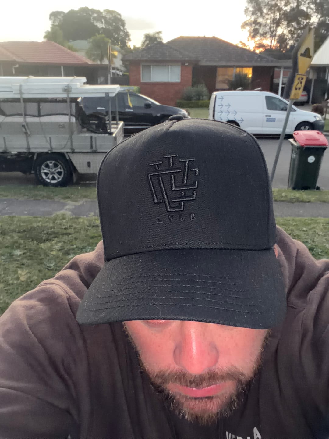 Customer photo review of DEEP FIT LVCO "Blk on Blk" A-Frame Snapback