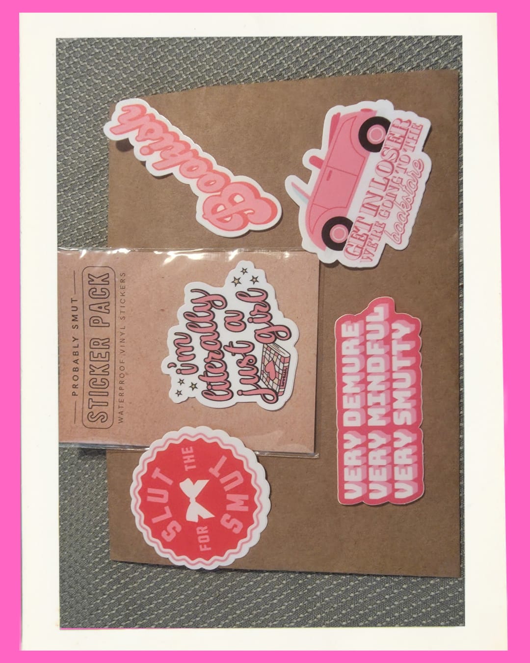 Customer photo review of book girlie sticker pack special
