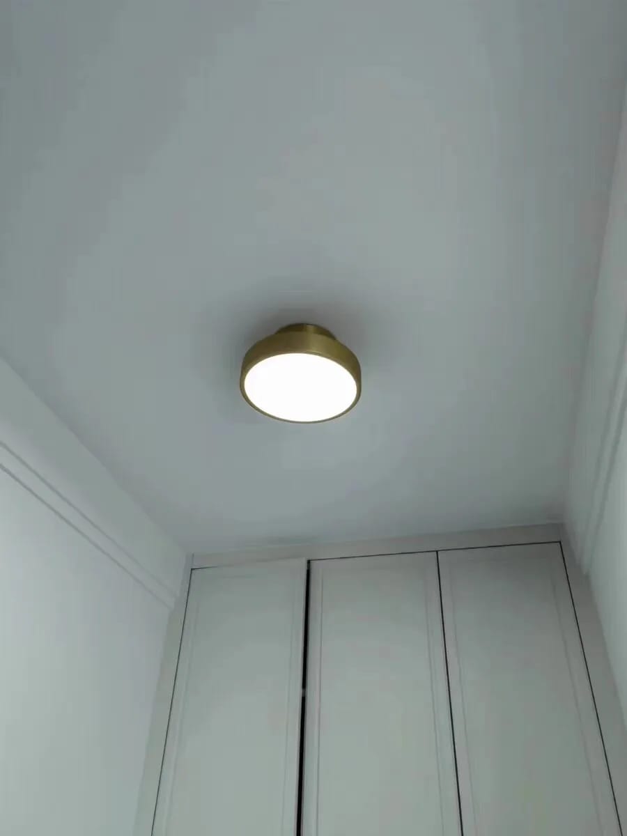 Customer photo review of Copper Ceiling Light for Hallway, Flush Fitting, 30 cm Wide