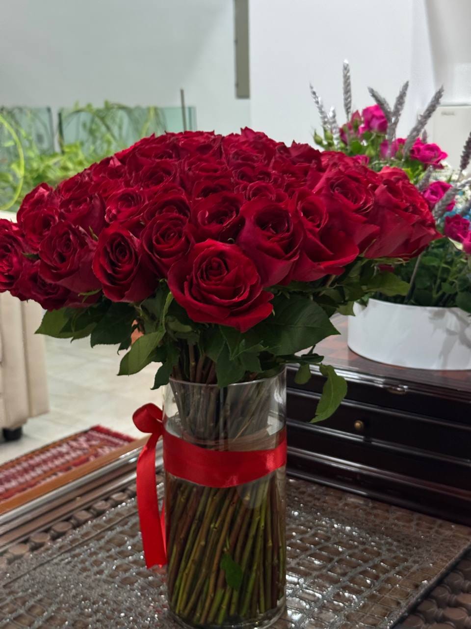 Customer photo review of Creative  Roses in Vase Arrangement