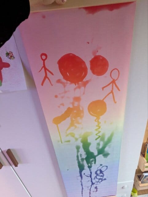 Customer photo review of Magic Drew Colorful Reusable Water Writing Cloth [FREE Water Cup + Brush]