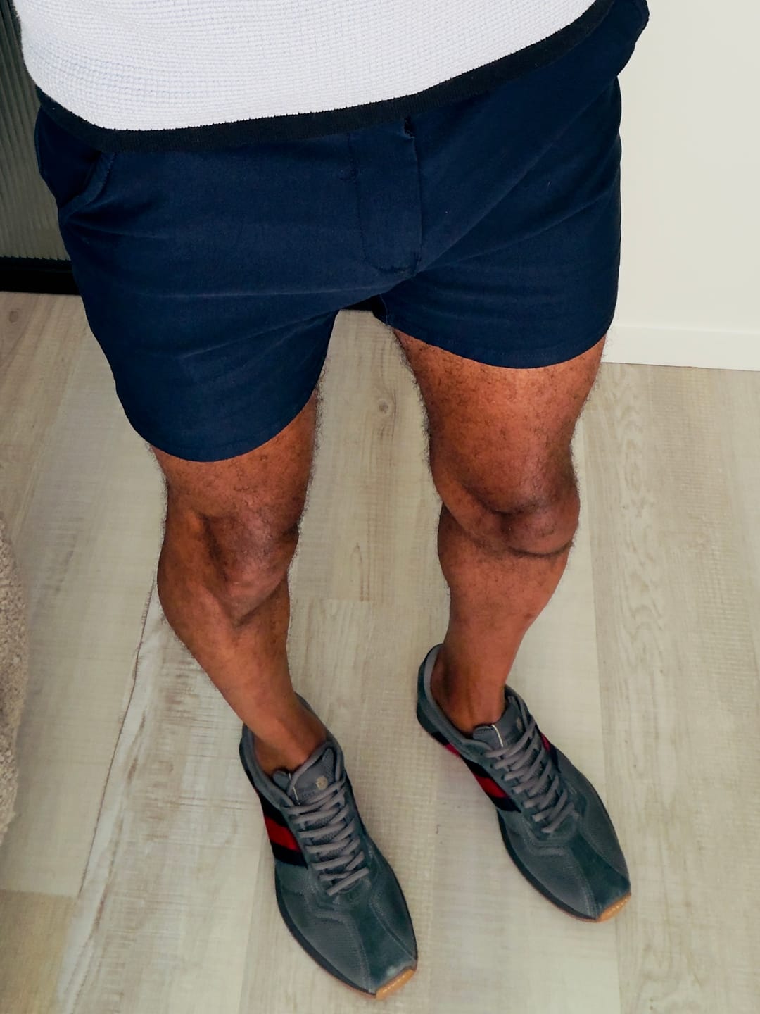 Customer photo review of Ultra-Stretch 5" Chino Shorts - Navy