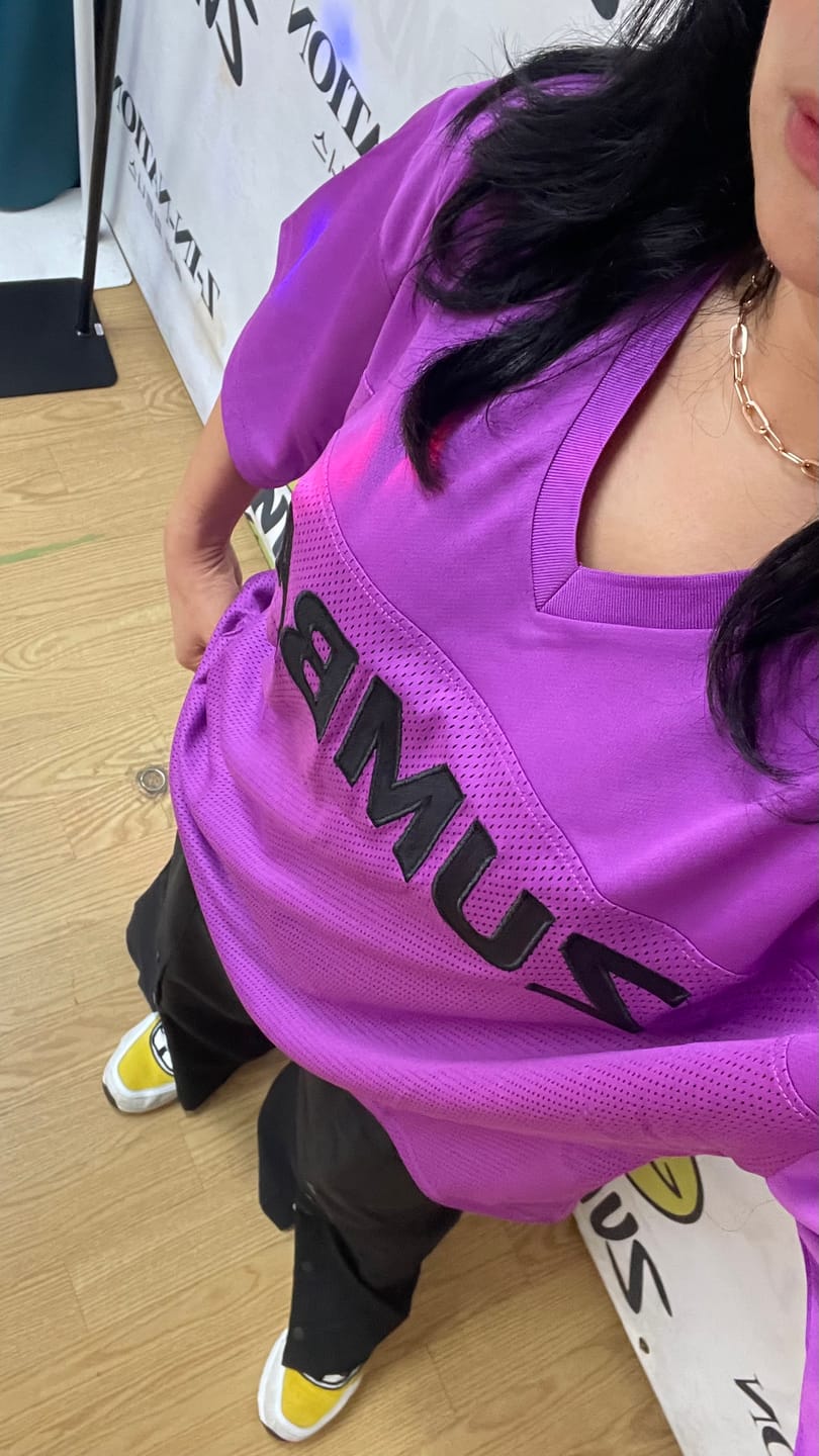 Customer photo review of Ultrabright Oversized Unisex Mesh Sports Jersey