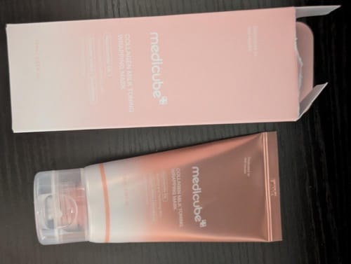 Customer photo review of Collagen Milky Glow Daytime Wrapping Mask