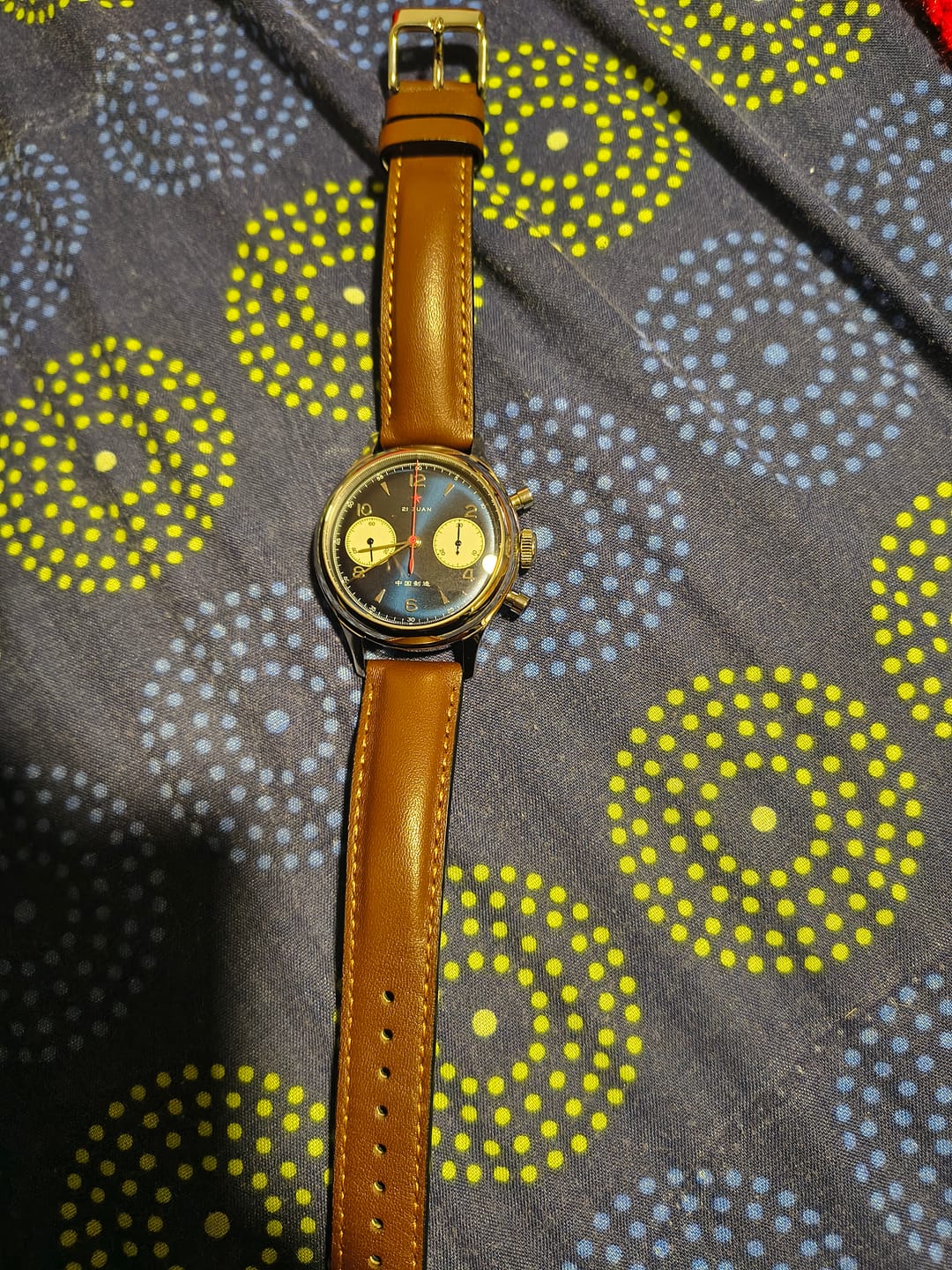 Customer photo review of Correa de Cuero Seiko RS07S18DBN 18mm Café oscuro