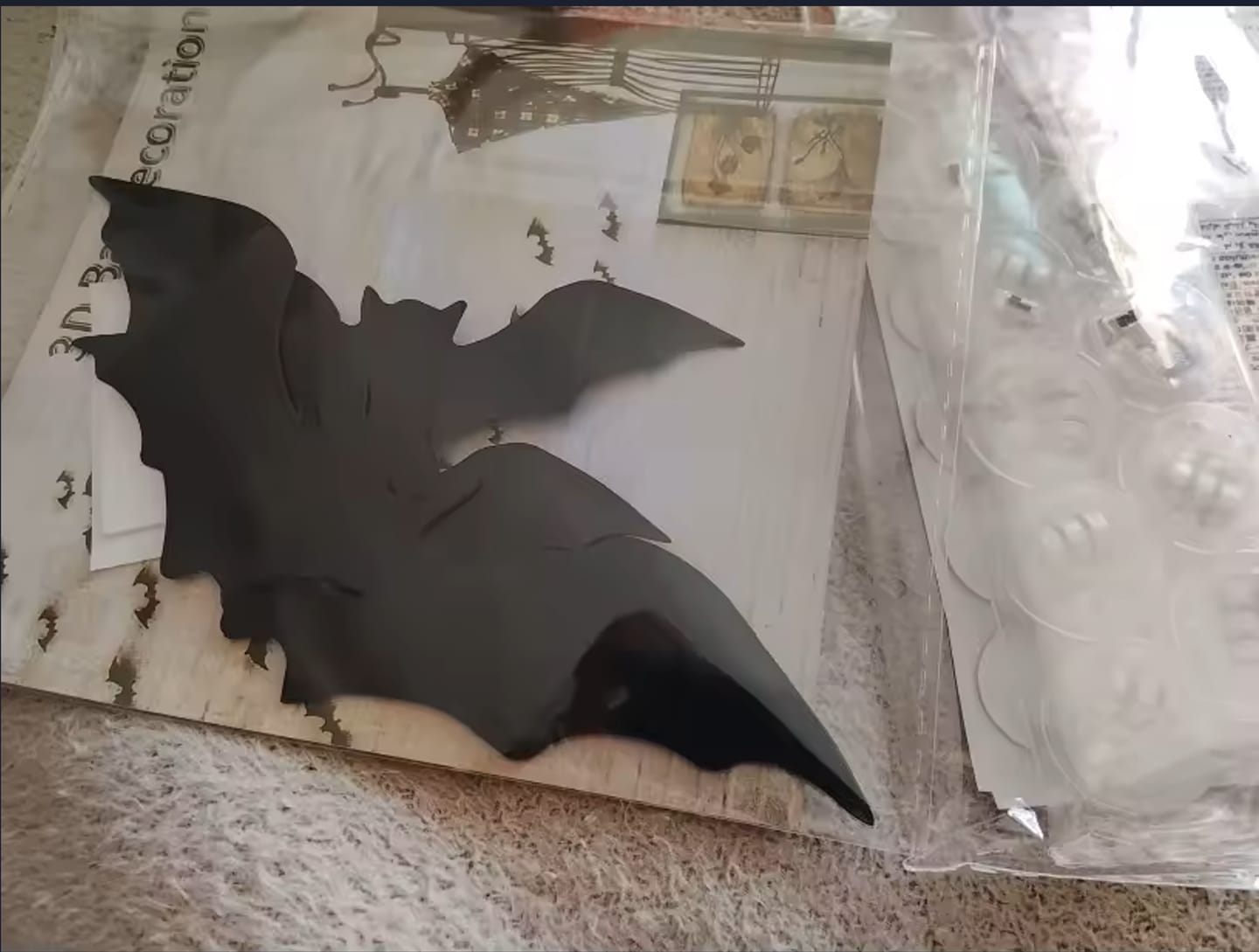 Customer photo review of Murcielagos decorativos 3D con luz