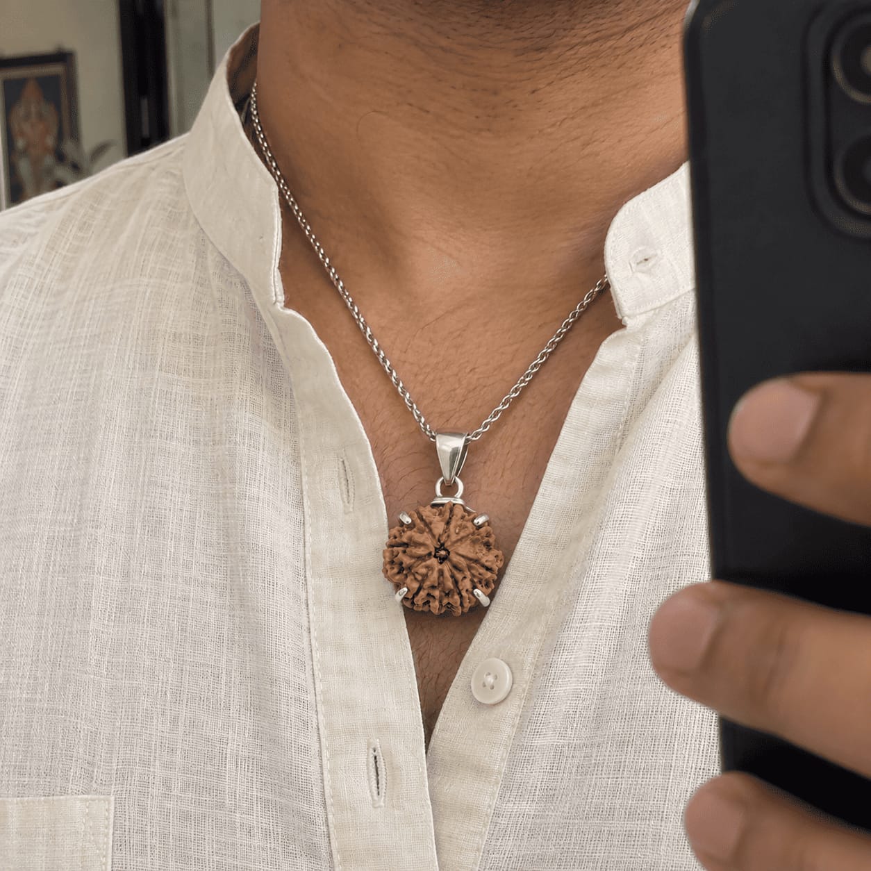 Customer photo review of 8 Mukhi Rudraksha (Nepali)