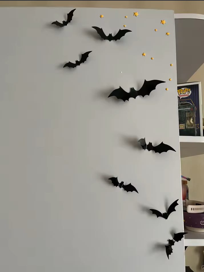 Customer photo review of Murcielagos decorativos 3D con luz