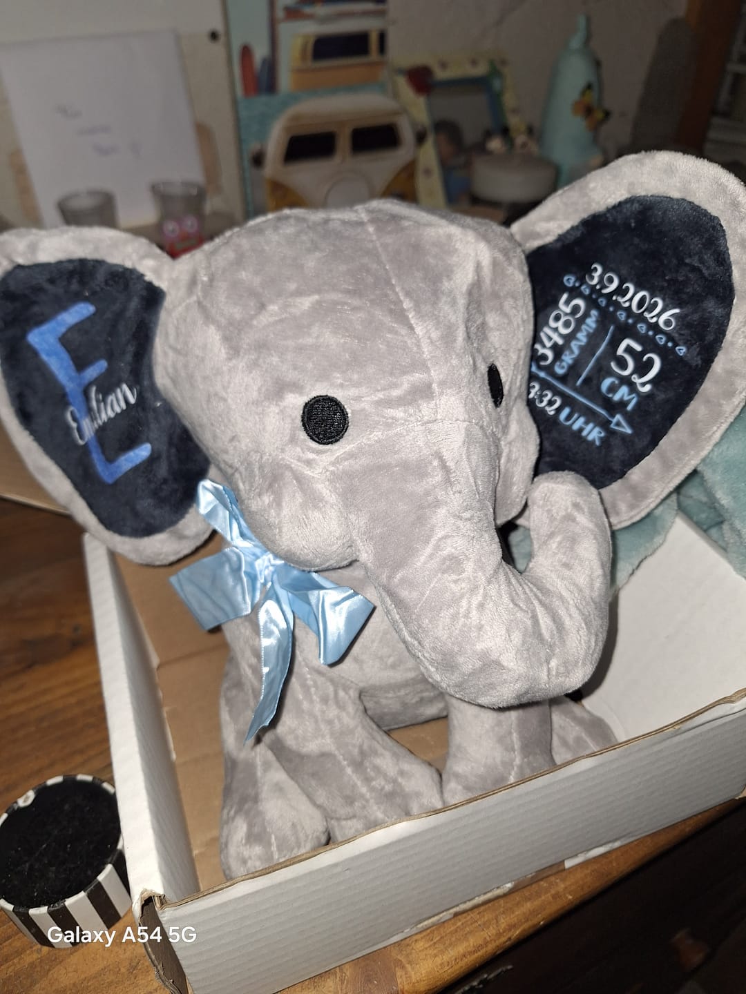 Customer photo review of Zur Geburt - Baby-Stofftier