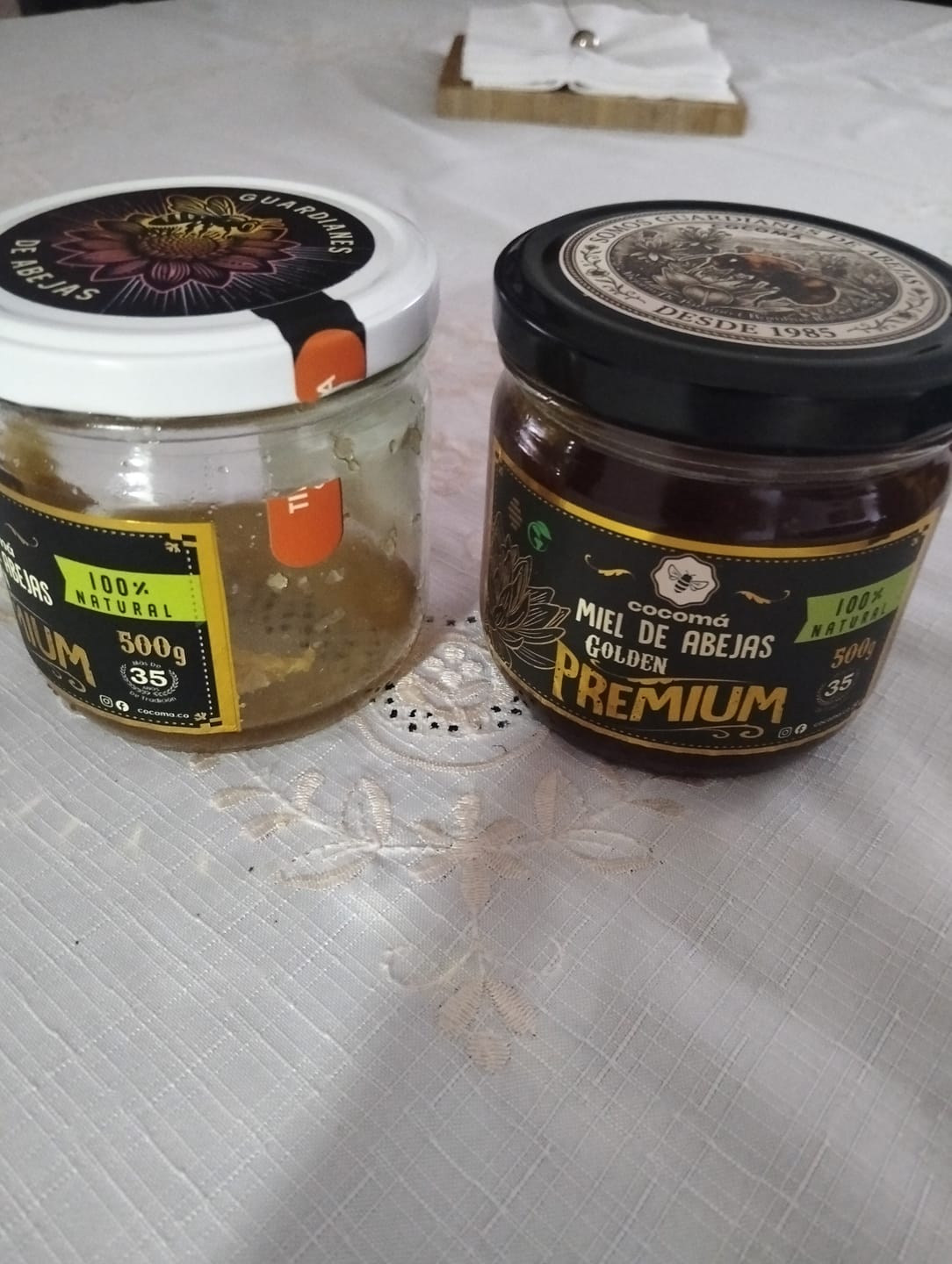 Customer photo review of Miel Con Panal Origen Tierra Alta Córdoba