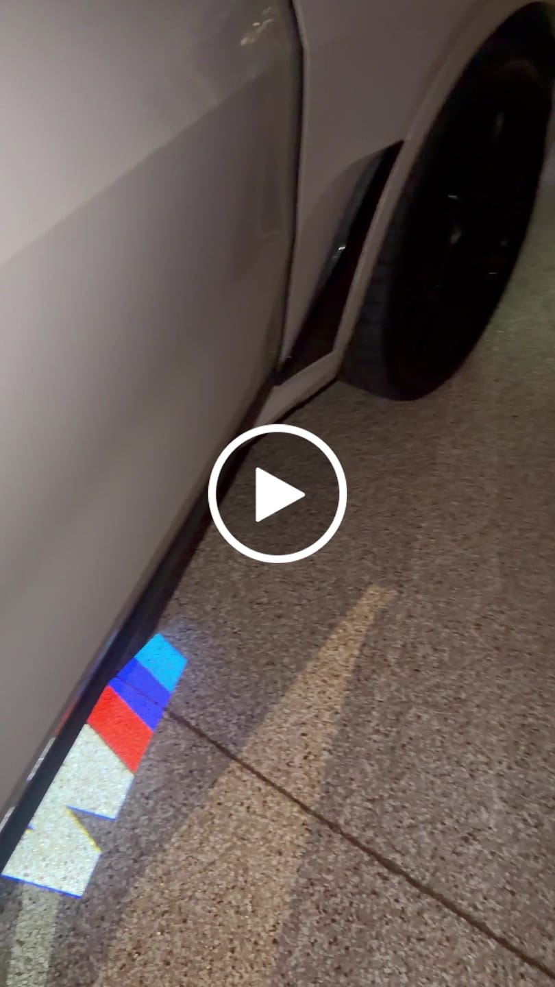 Customer video review of BMW G SERIES DOOR LIGHTS