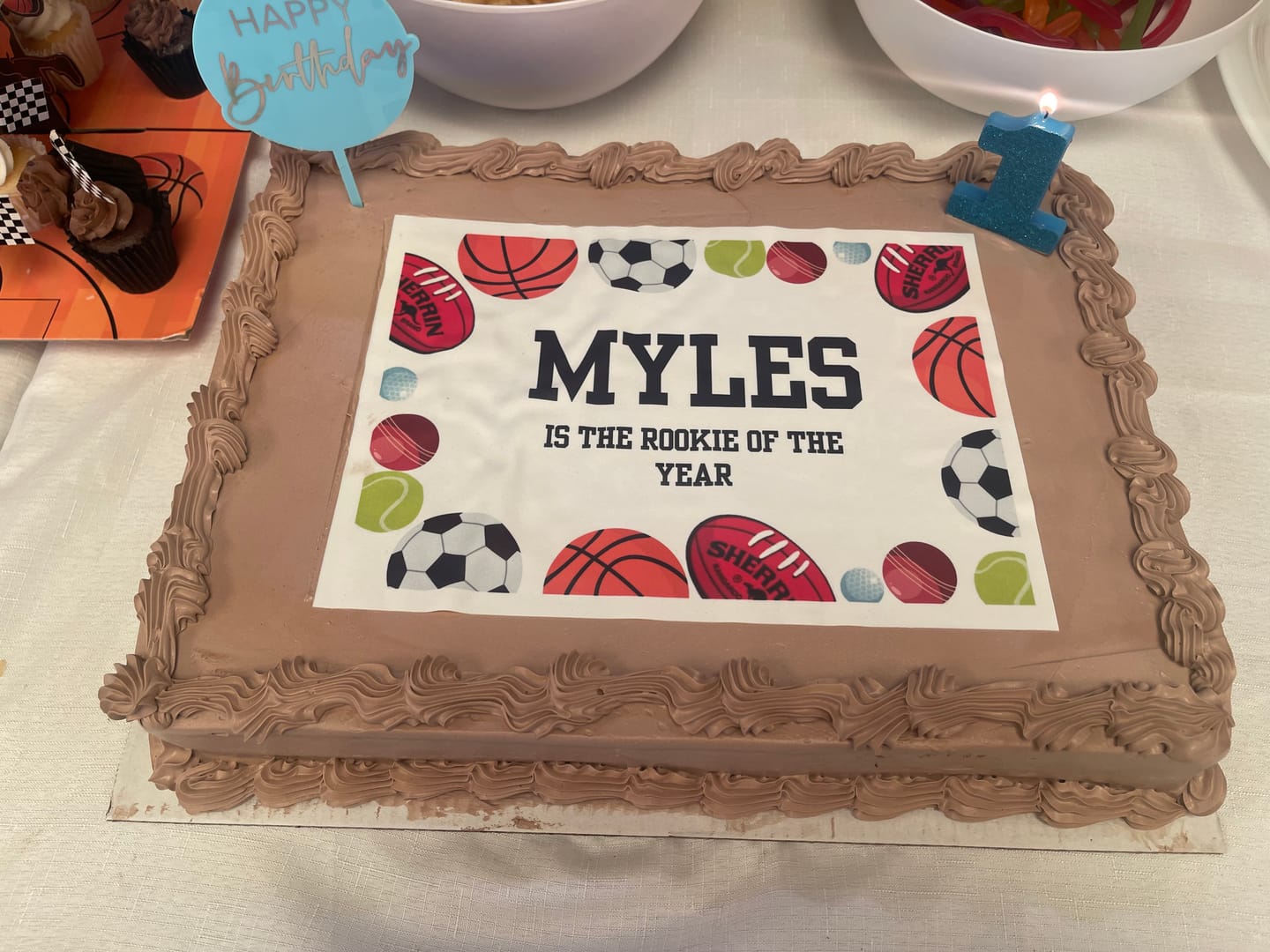 Customer photo review of A4 Rectangle Custom Edible Icing Image