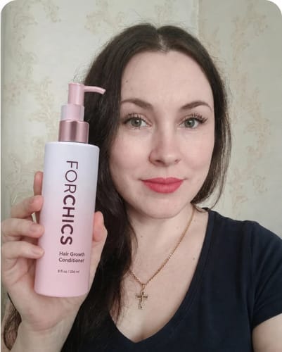 Customer photo review of ForChics Hair Growth Conditioner