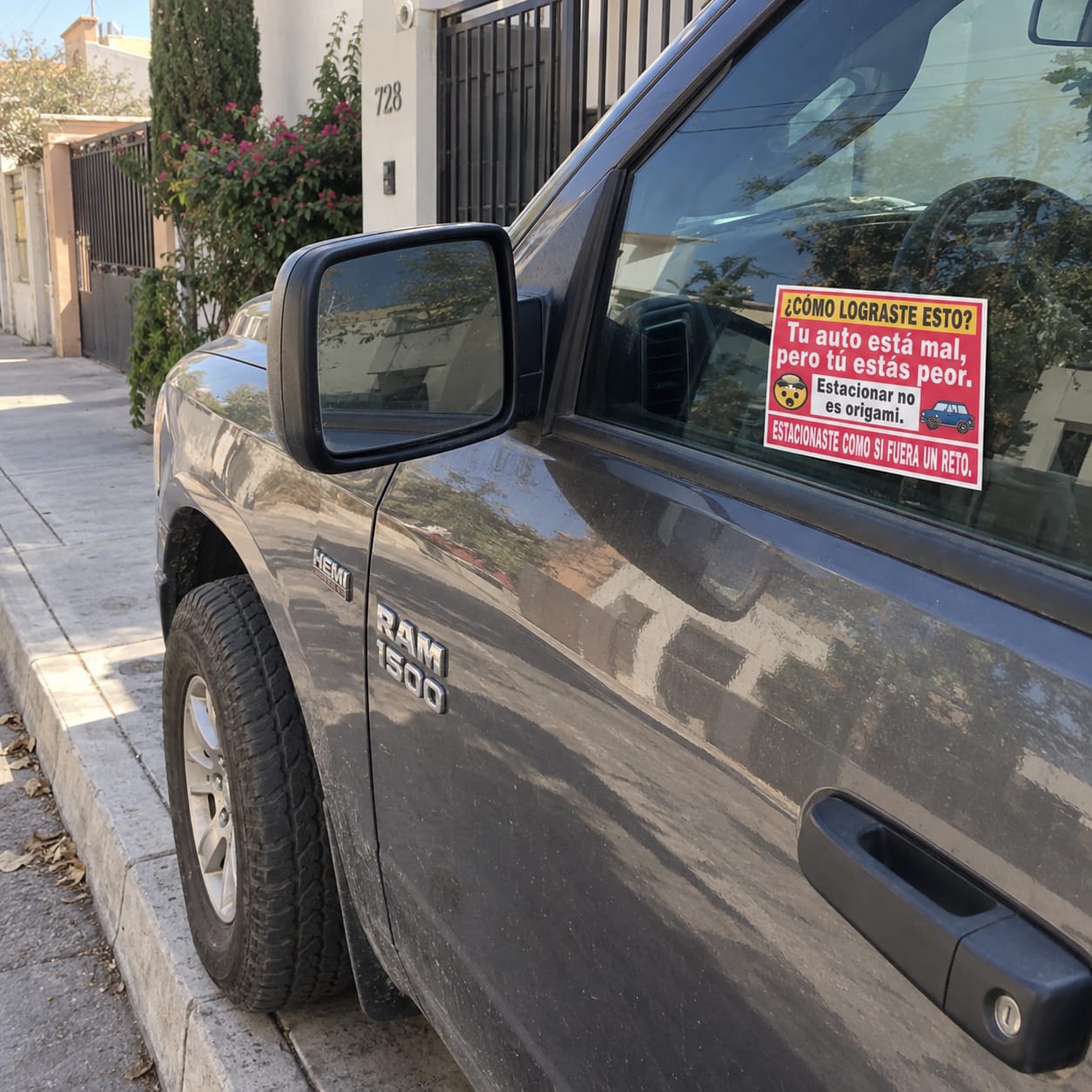 Customer photo review of 150 Pegatinas Divertidas para Malos Estacionamientos