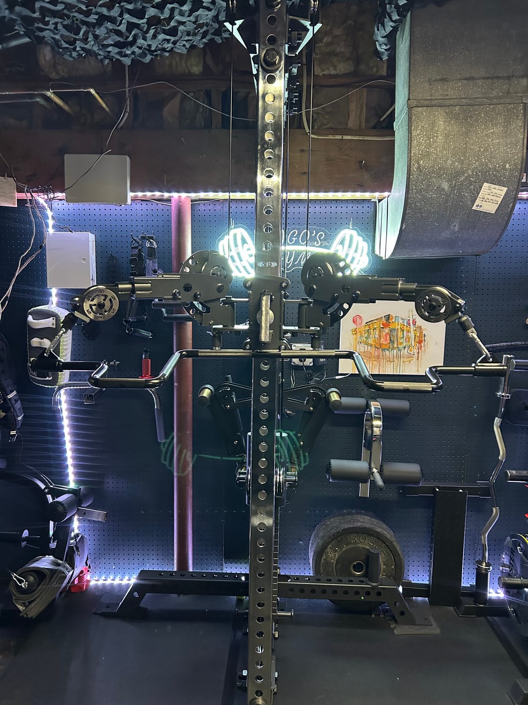 Customer photo review of - THE ANDREONI BAR ™ - Cable machine attachment that replaces multiple bulky expensive gym machines.