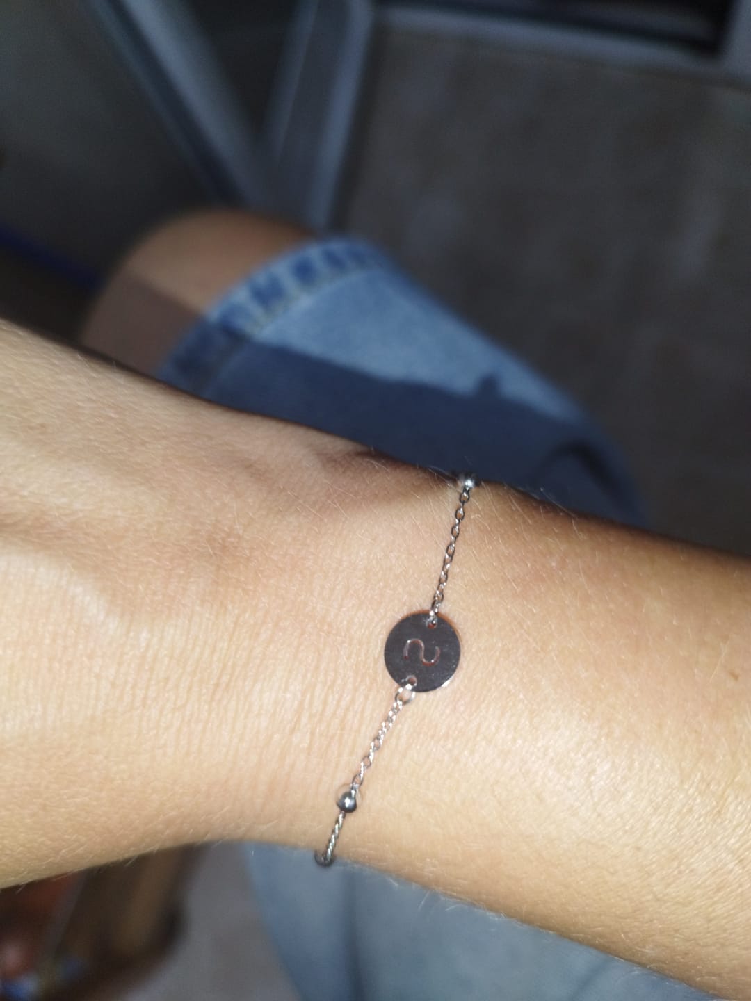 Customer photo review of Pulsera Círculo Inicial