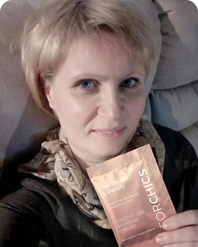 Customer photo review of ForChics Hair Growth Density