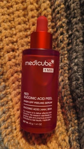 Customer photo review of 21% Red Succinic Acid Cleansing Booster Serum