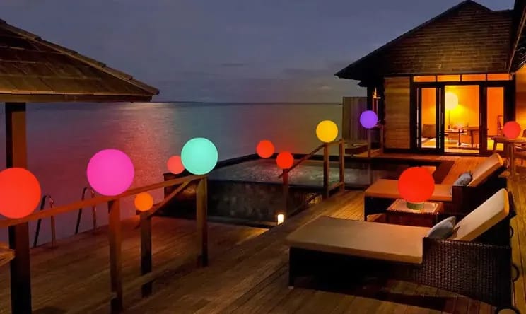 Customer photo review of White Floor Lamp for Living Room, Glowing Sphere, 36 cm