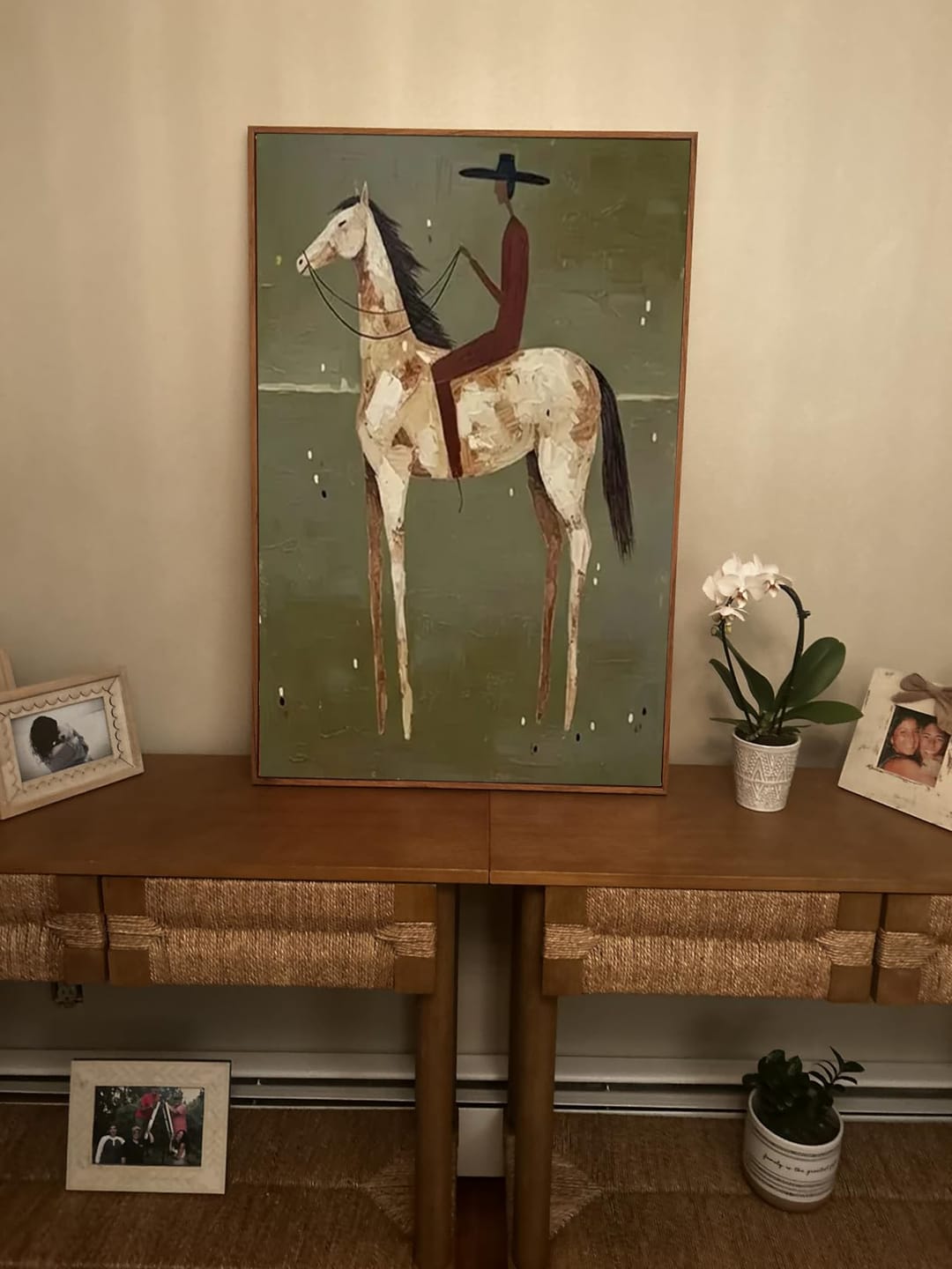 Customer photo review of Vintage Americana Art | Olive Solitude #VA033