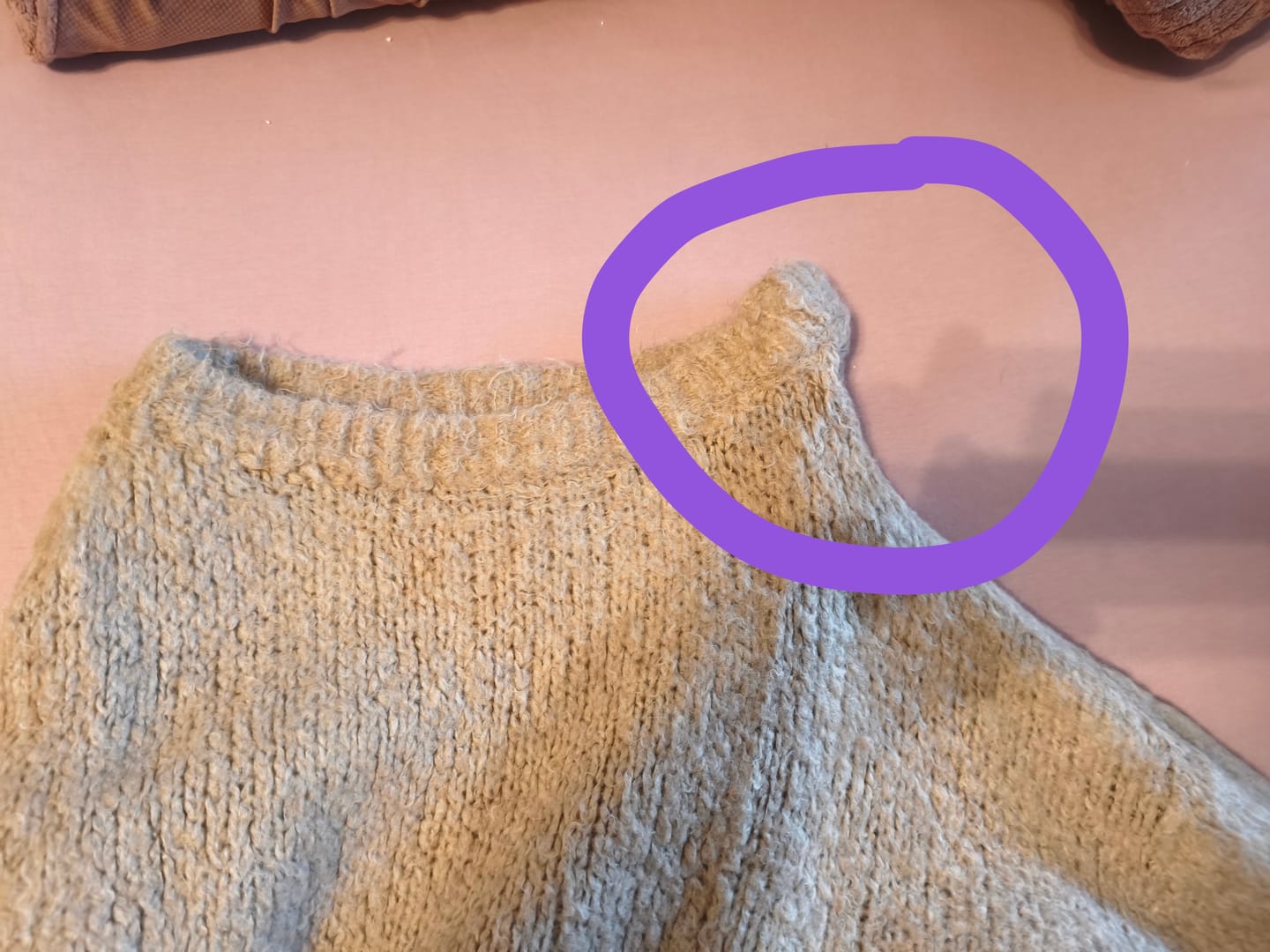 Customer photo review of Ultra-Soft Off-Shoulder Knit