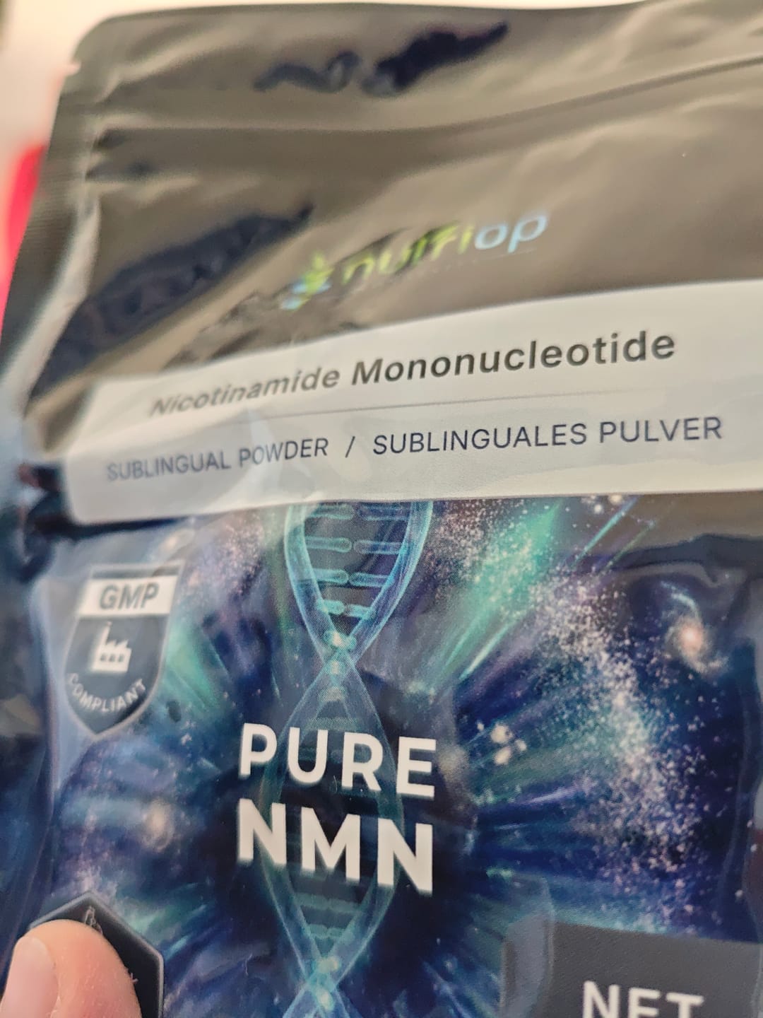 Customer photo review of Nutriop® Pure NMN Sublingual Powder - Direct NAD+ Precursor (30g)