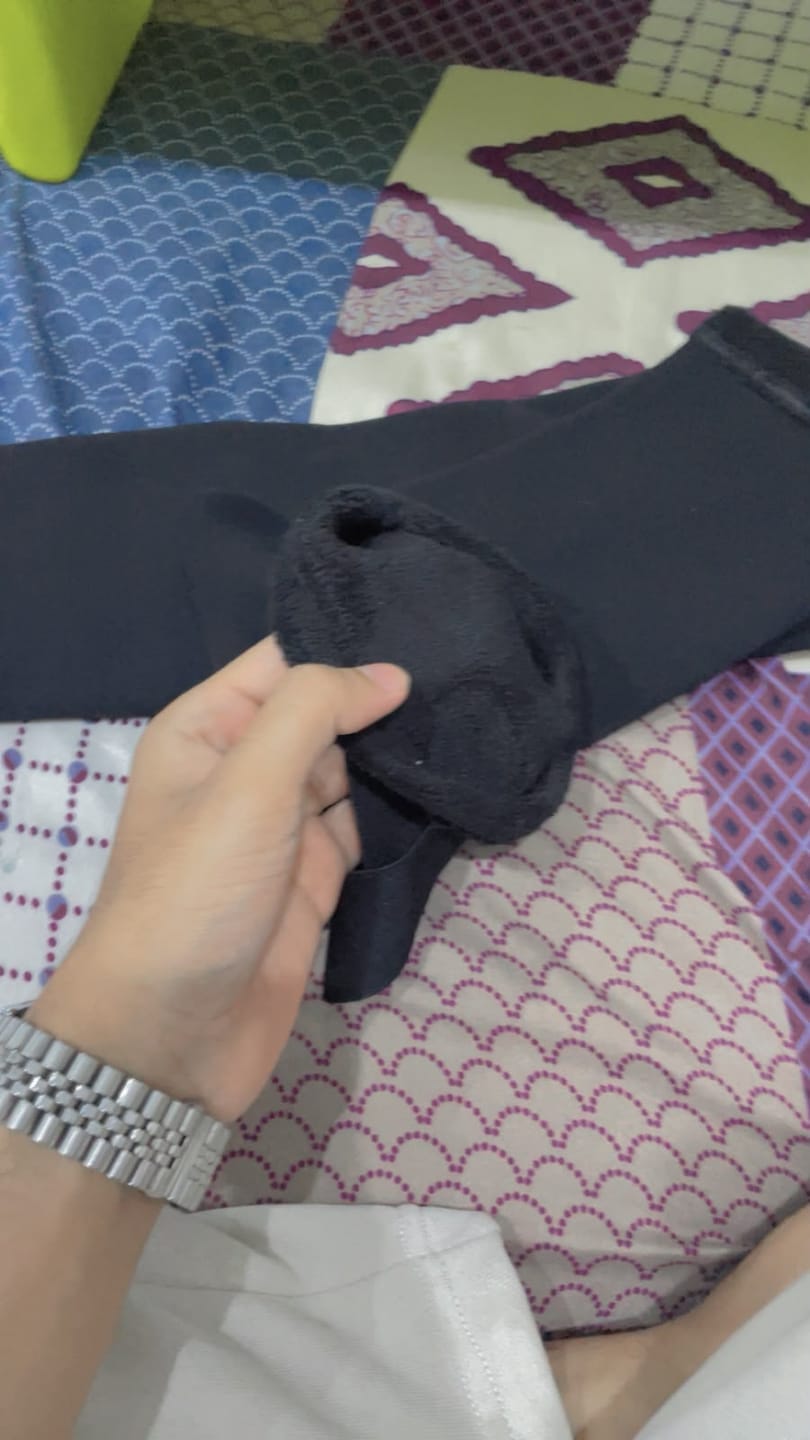 Customer photo review of Velvet Knee Warmer for Men & Women