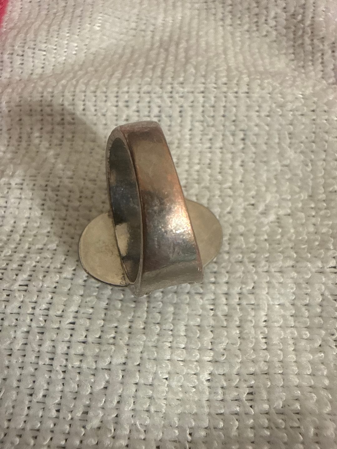 Customer photo review of Western Style Oval Landscape Agate Vintage Totem Wide Ring, S925 Silver Antiqued Native Ethnic Men’s Band