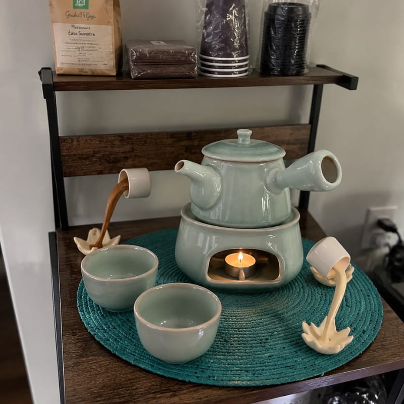 Customer photo review of Haruto Lotus Pear Teapot Set