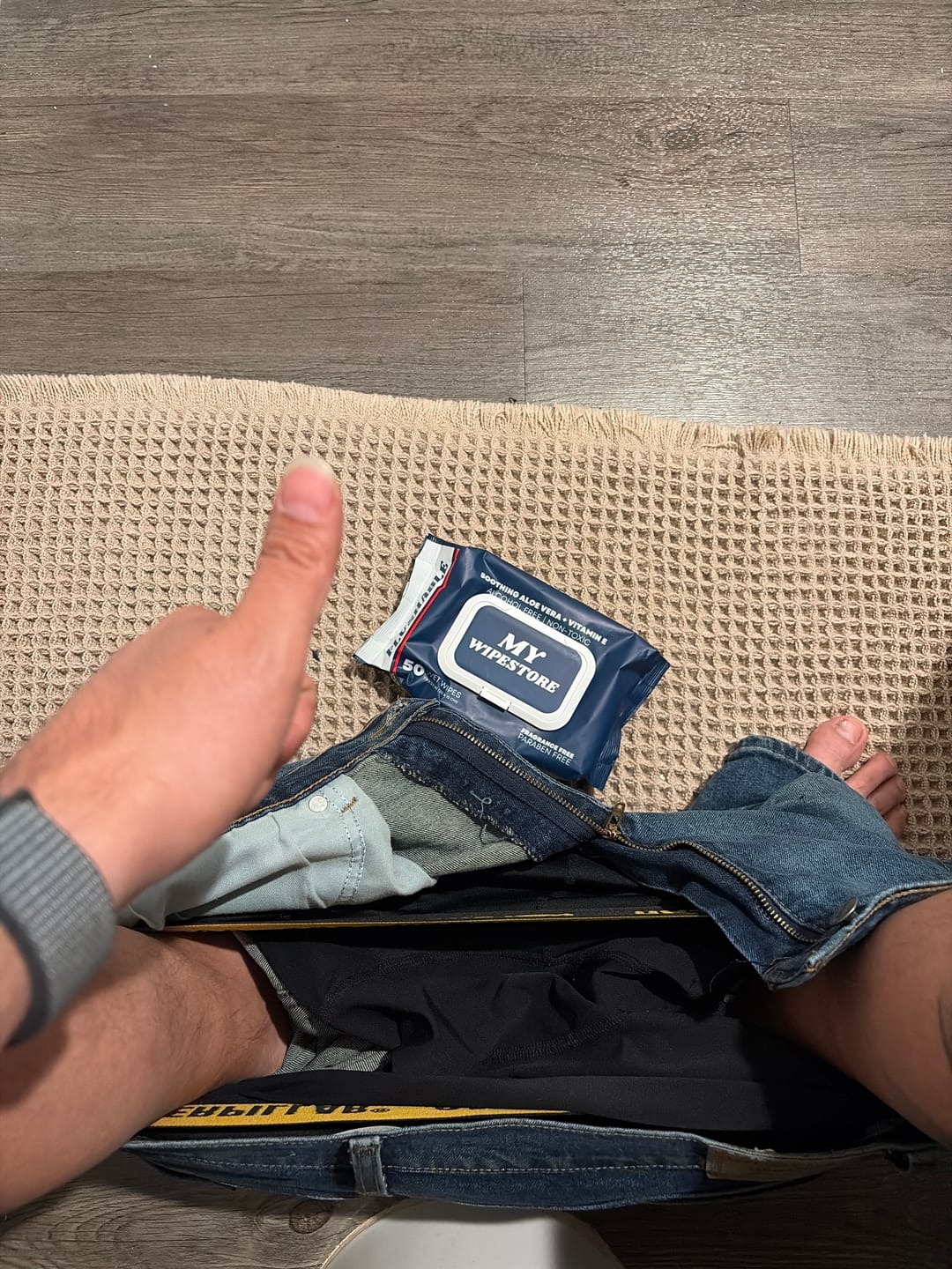 Customer photo review of My Wipes Premium Flushable Wipes