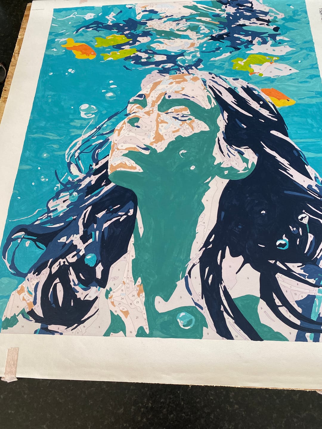 Customer photo review of A Quiet Beneath | Paint by Number