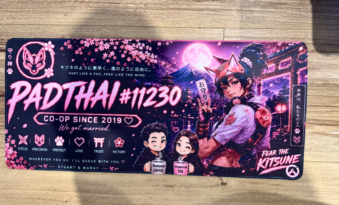 Customer photo review of Custom Mousepad - XXL (1000mm x 500mm)
