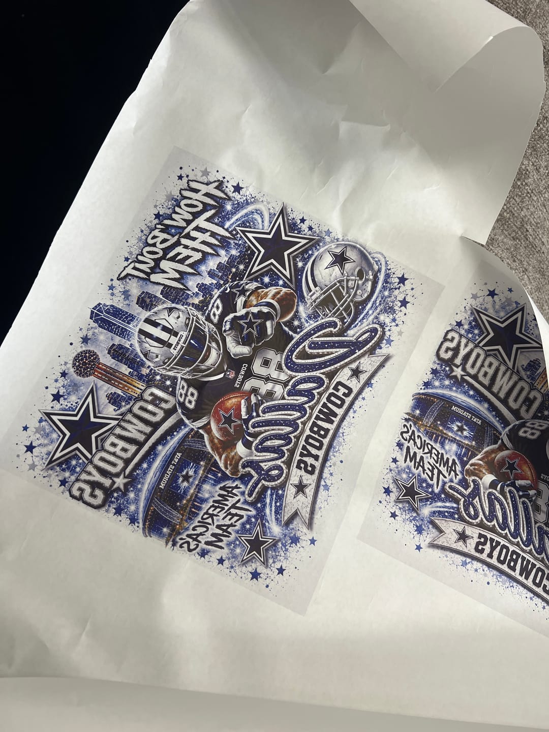 Customer photo review of Gang Sheet Builder 30inch (Sublimation)