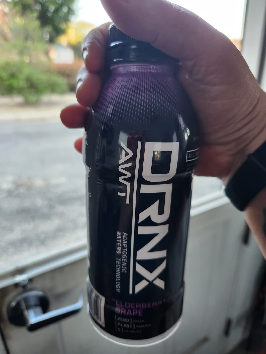Customer photo review of DRNX Adaptogenic Waters - Elderberry Grape - 12 Pack