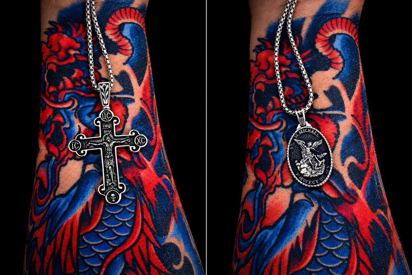 Customer photo review of ST. MICHAELS BADGE.