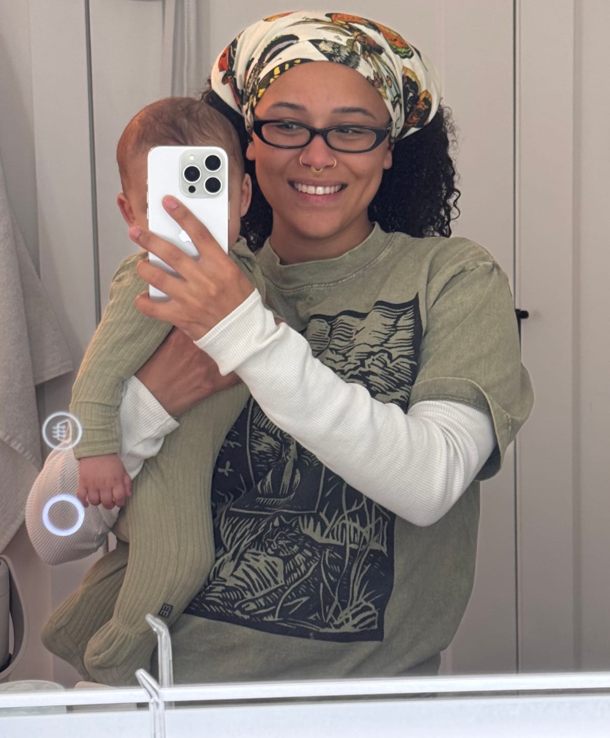 Customer photo review of Pinned Bandana
