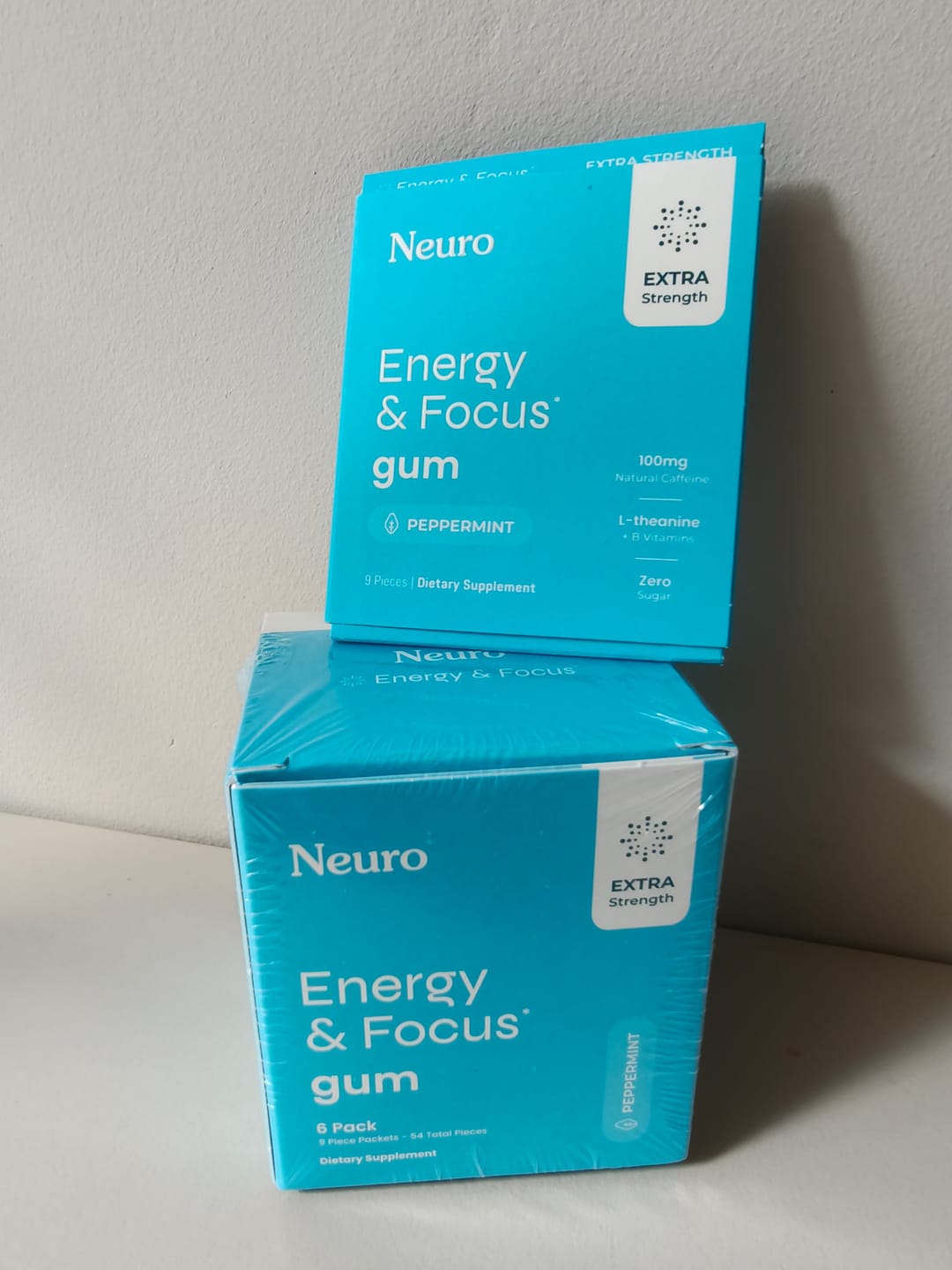 Customer photo review of Extra Strength Energy & Focus Gum
