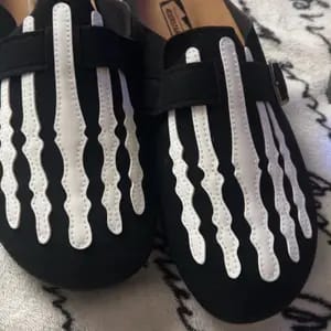 Customer photo review of Skeleton Mule Slides